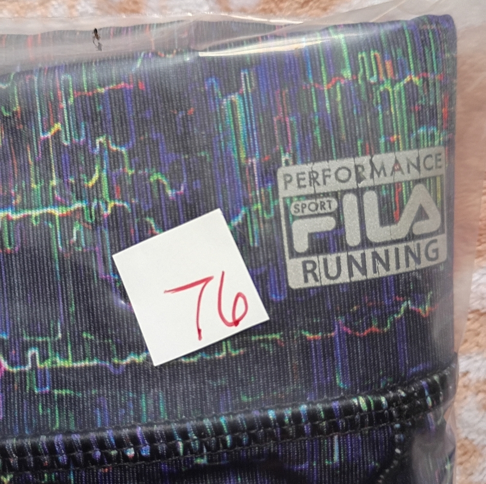 Fila Multicolor Athletic Shorts Sport Running Performance Stretch Blue - Picture 6 of 6